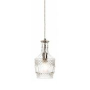 Wine Decanter Glass Pendant Light - Brandy gallery detail image