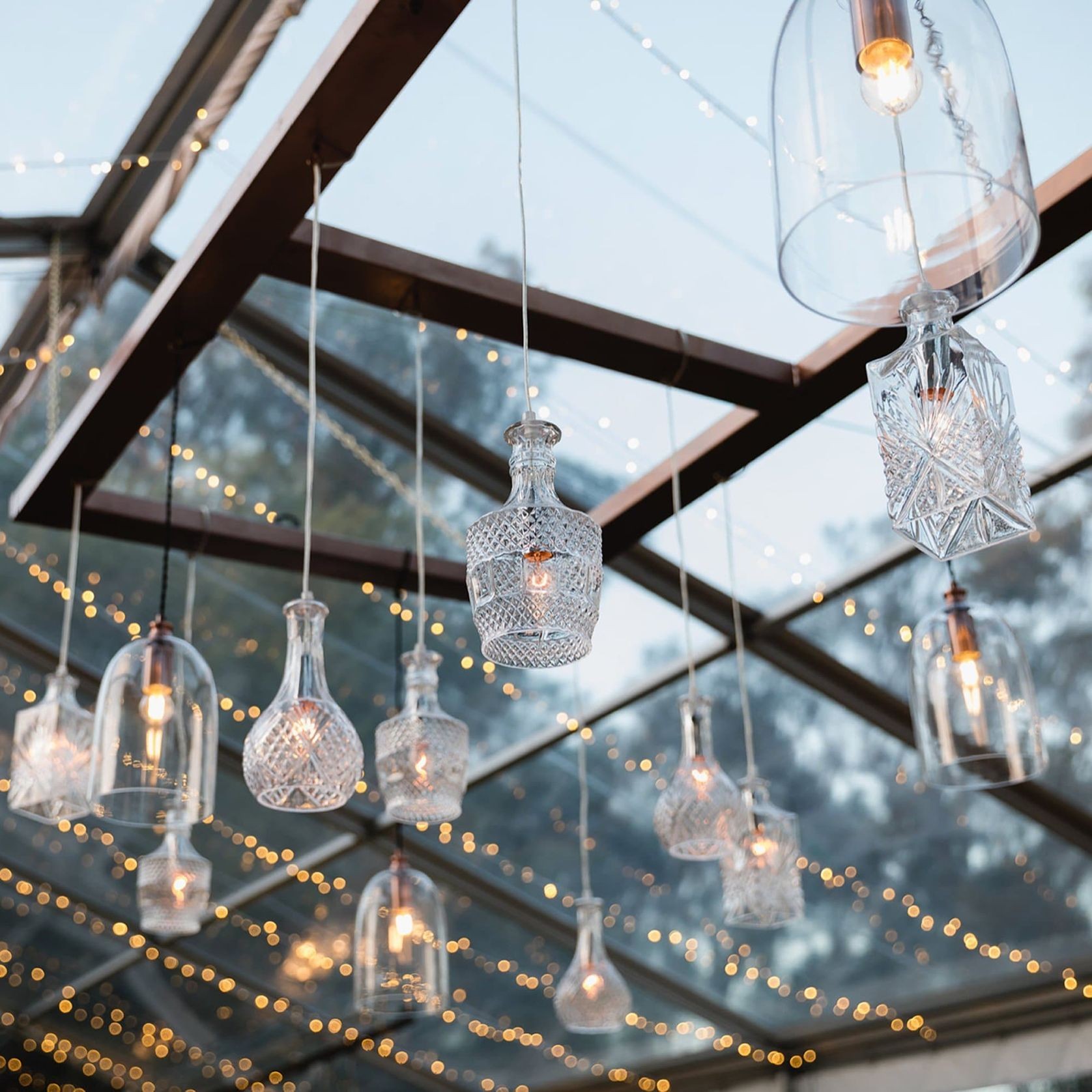 Wine Decanter Glass Pendant Light - Whisky gallery detail image