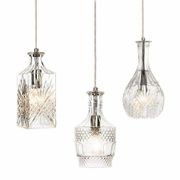 Wine Decanter Glass Pendant Light - Brandy gallery detail image