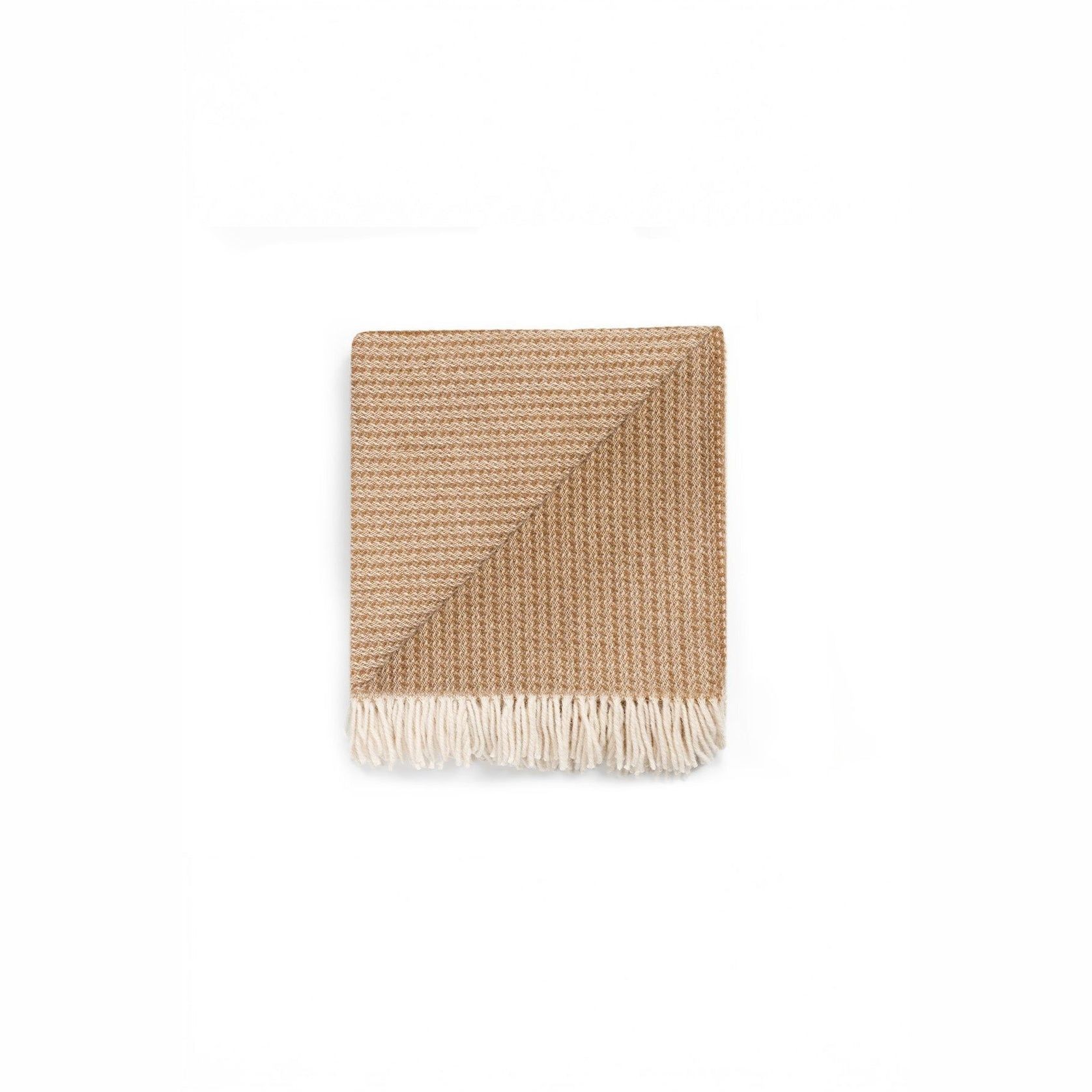 Ruanui Station Lambswool Waffle Throw - Winiata Wheat gallery detail image