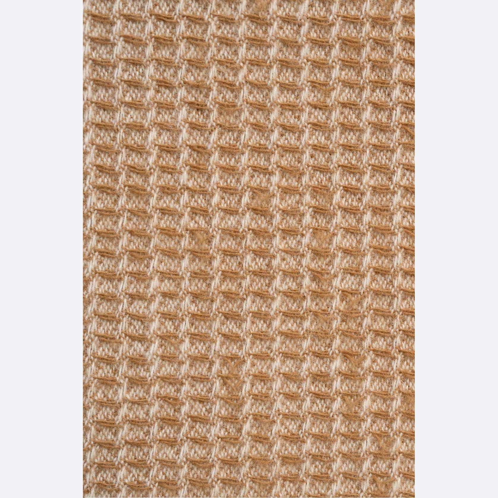 Ruanui Station Lambswool Waffle Throw - Winiata Wheat gallery detail image