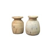 Original Wooden Water Pot - Bleached gallery detail image