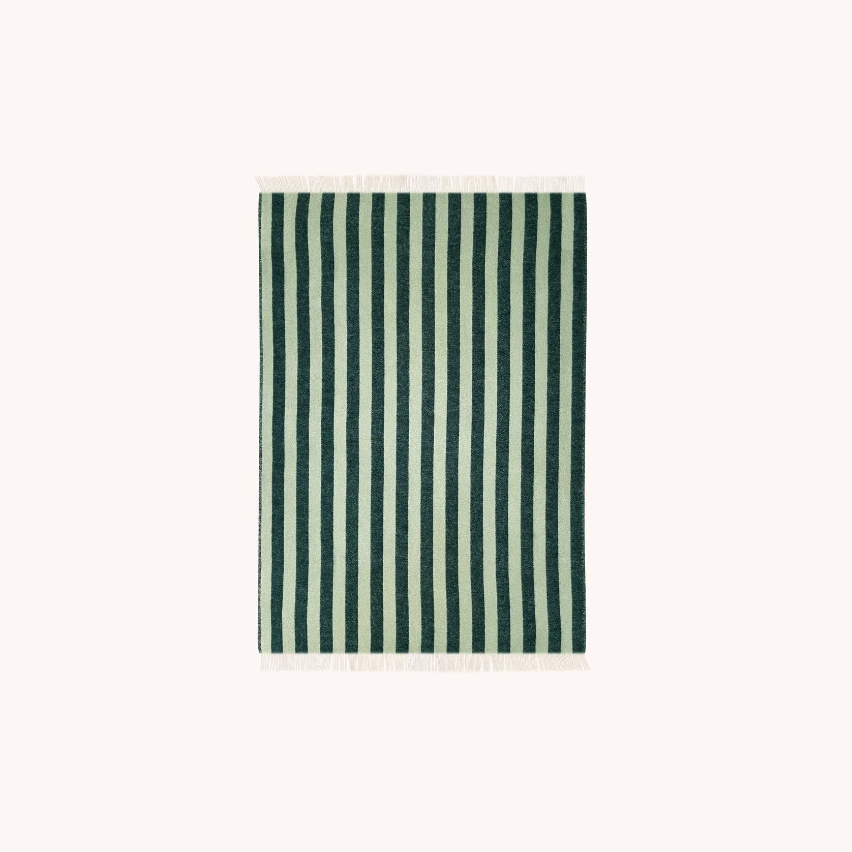 Maison Deux Candy Wrap - Green Sage | Large Reversible Wool Throw gallery detail image