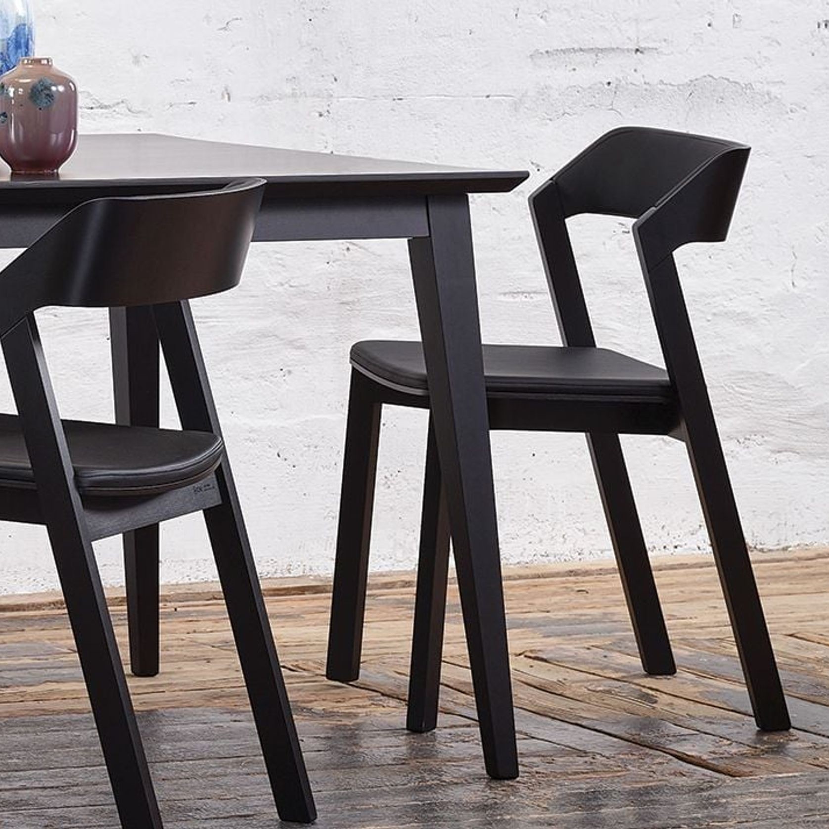 Merano Dining Chair - Black Stained - by TON gallery detail image