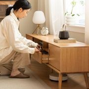 Yorko Natural Solid Oak TV unit gallery detail image