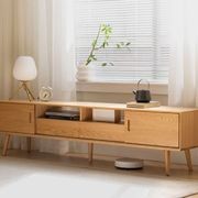 Yorko Natural Solid Oak TV unit gallery detail image