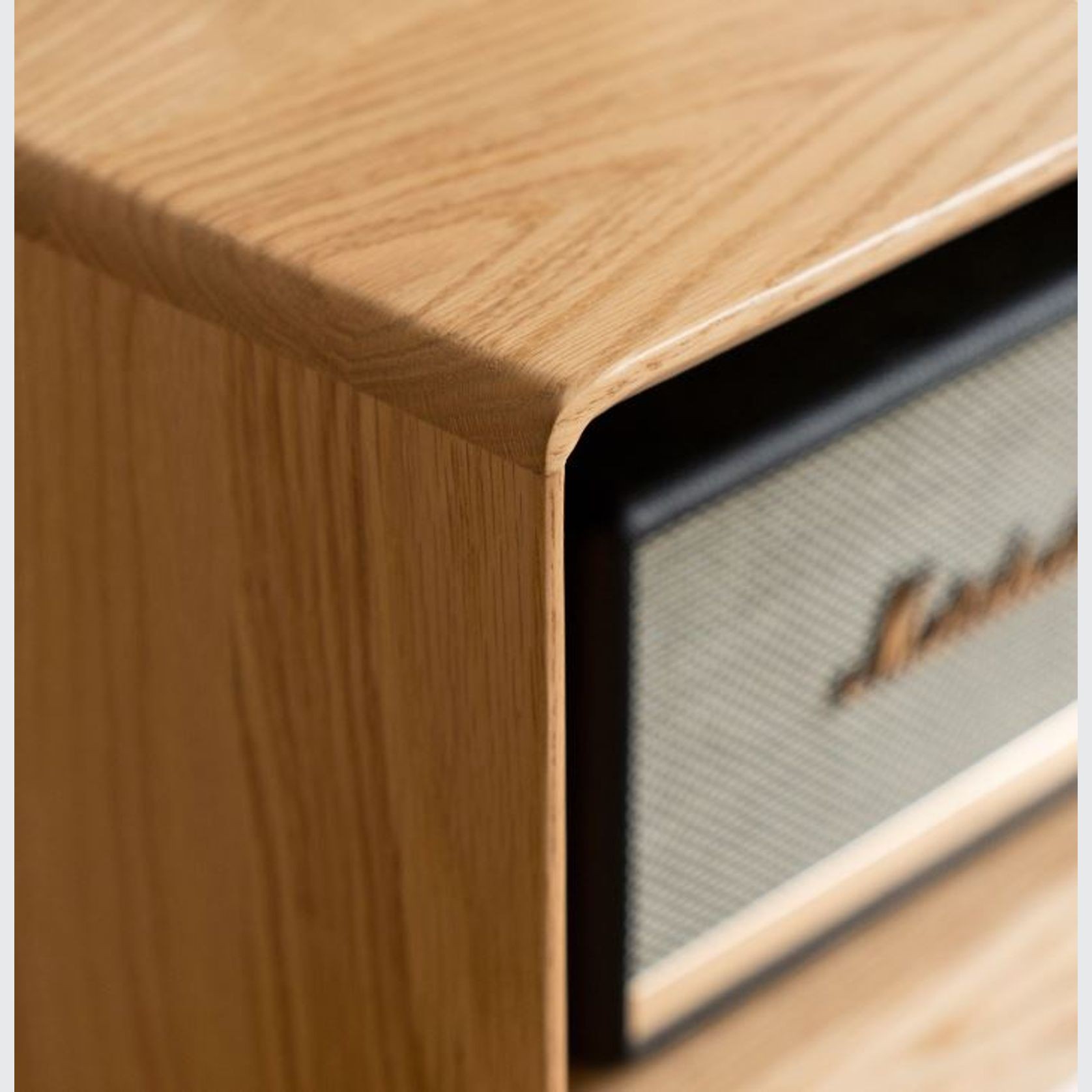 Yorko Natural Solid Oak TV unit gallery detail image