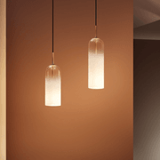 Ombre 1 Light Glass Pendant - Small in White gallery detail image