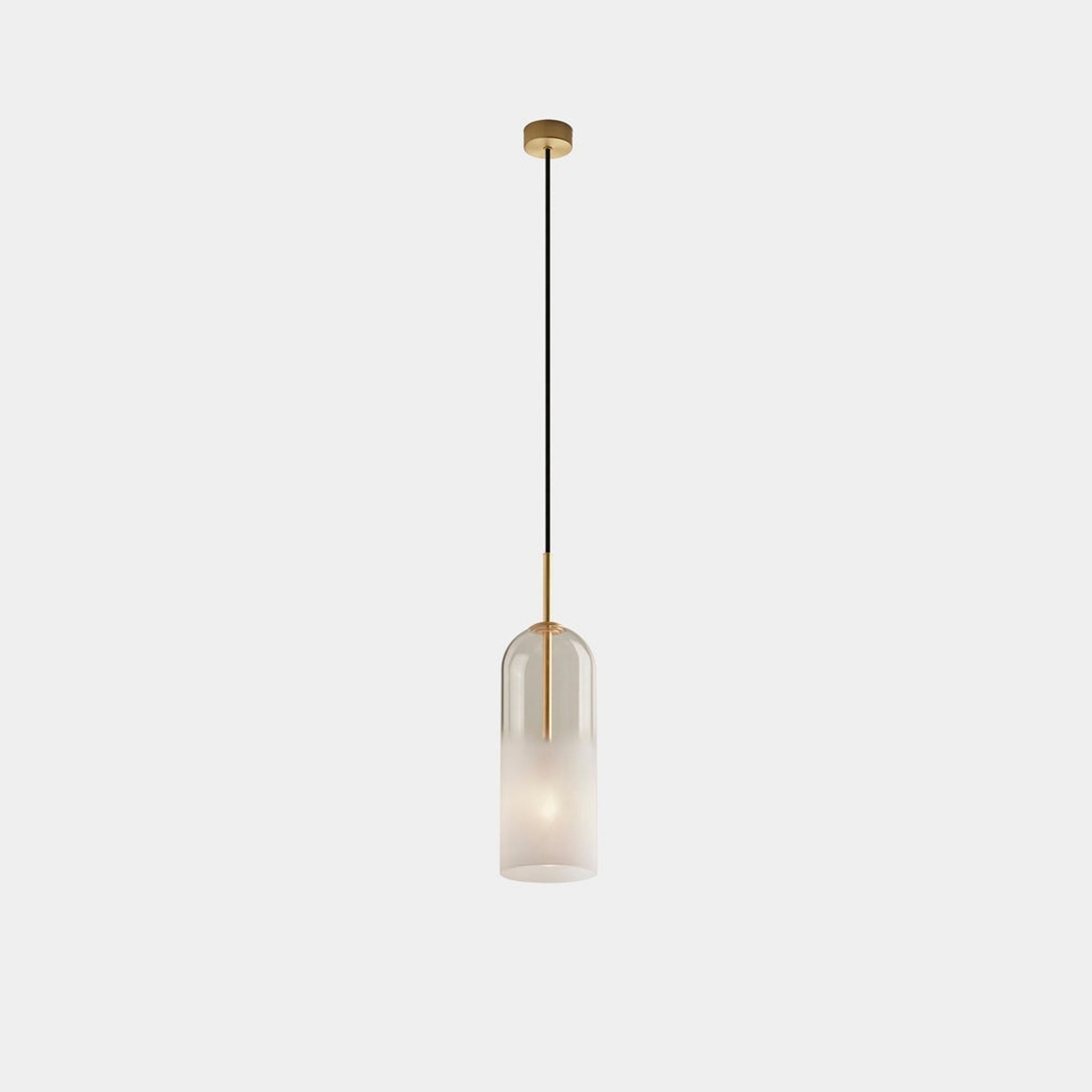 Ombre 1 Light Glass Pendant - Large in White gallery detail image