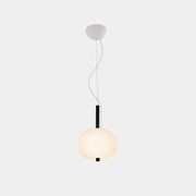 Luna LED Glass Pendant - Small in Ash gallery detail image