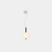 Luna LED Glass Pendant - Small in Ash gallery detail image