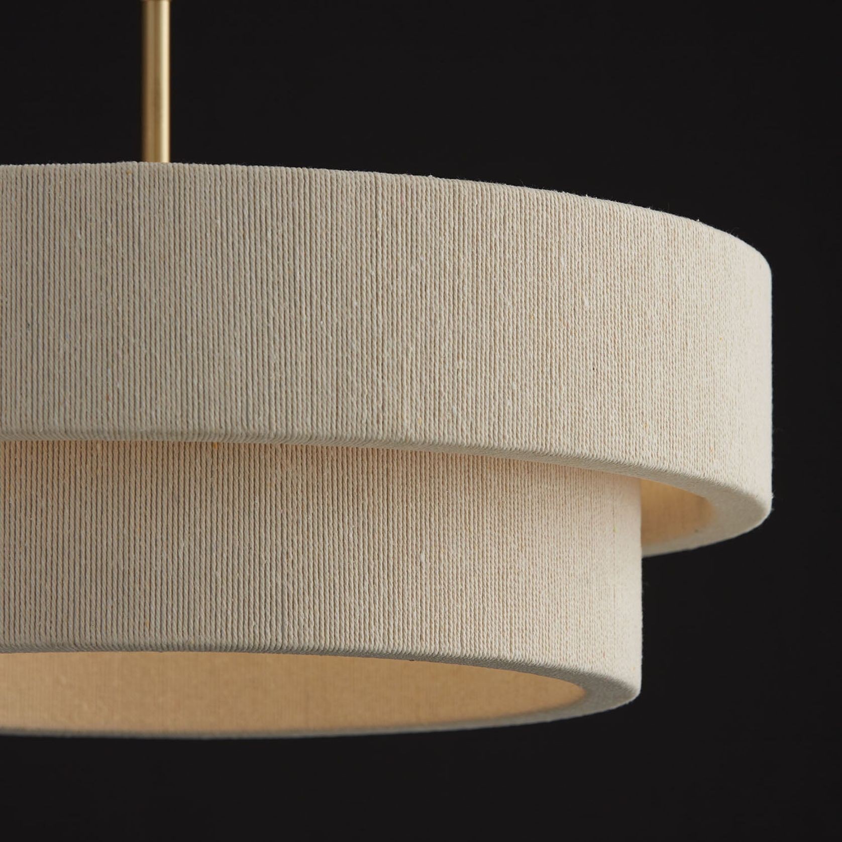 Timmering 4 Light Pendant - Small in Matte Brass gallery detail image