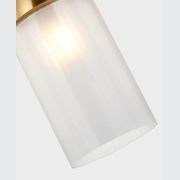Lumi 1 Light Pendant in Aged Brass gallery detail image