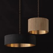 Cody 4 Light Pendant In Black Stain & Matte Brass gallery detail image