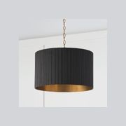 Cody 3 Light Pendant In Black Stain & Matte Brass gallery detail image