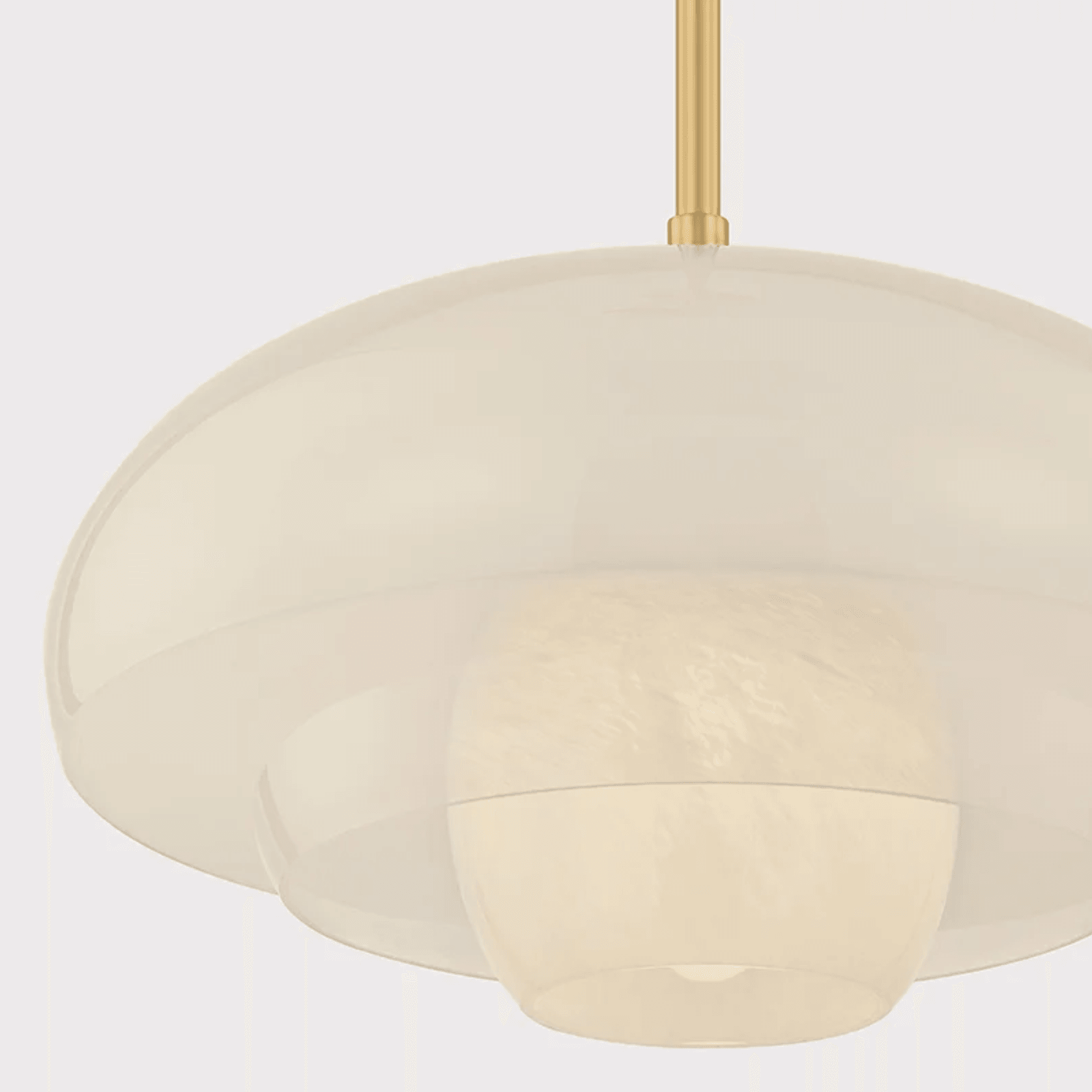 Farah 1 Light Pendant in Aged Brass gallery detail image
