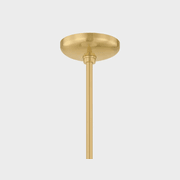 Farah 1 Light Pendant in Aged Brass gallery detail image