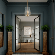 Sisi 3 Light Pendant in Aged Brass gallery detail image