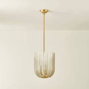 Sisi 3 Light Pendant in Aged Brass gallery detail image