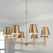 Barwon 8 Light Chandelier in Aged Brass gallery detail image