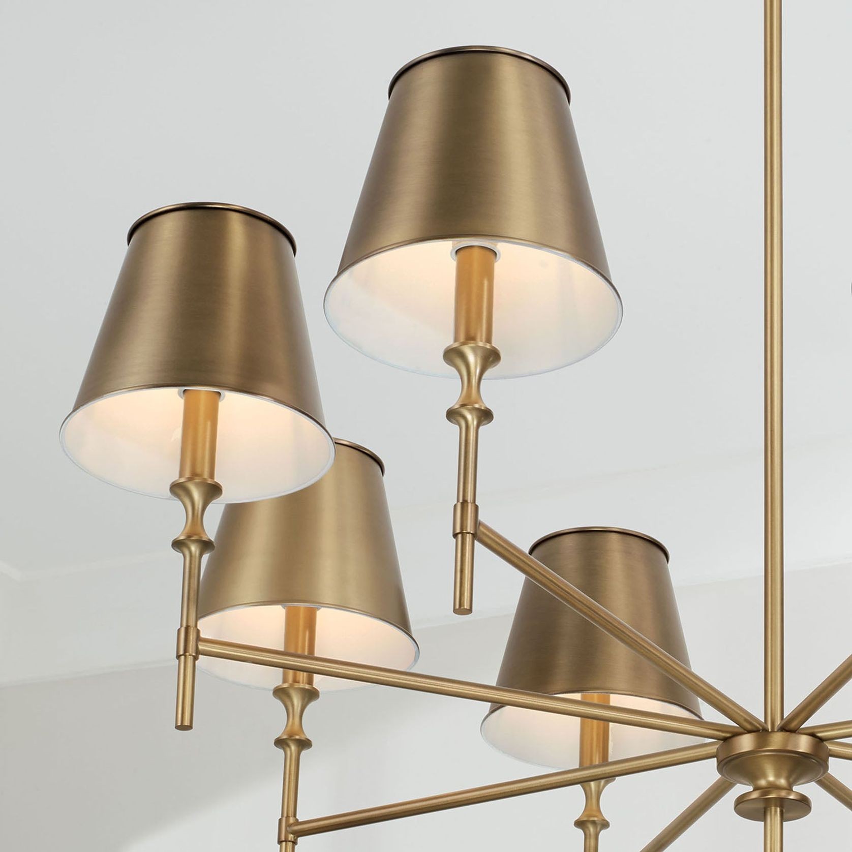 Barwon 8 Light Chandelier in Aged Brass gallery detail image