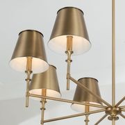 Barwon 8 Light Chandelier in Aged Brass gallery detail image