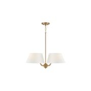 Rigby 4 Light Chandelier in Aged Brass gallery detail image