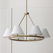Welsh 6 Light Ring Chandelier in Matte Brass gallery detail image