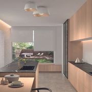 Kondo Ceiling Light - Large in Grey & White gallery detail image