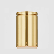 Addie 1 Light Flush Mount In Aged Brass gallery detail image