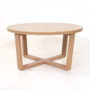 Viva Round Coffee Table, Veneer Top, Clear or Stained gallery detail image