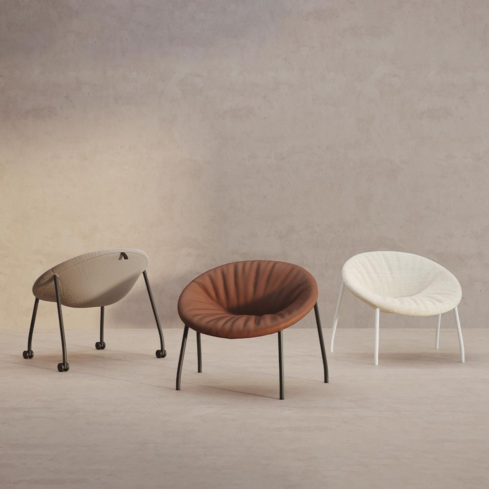 Zoco Lounge Chair - Castors gallery detail image