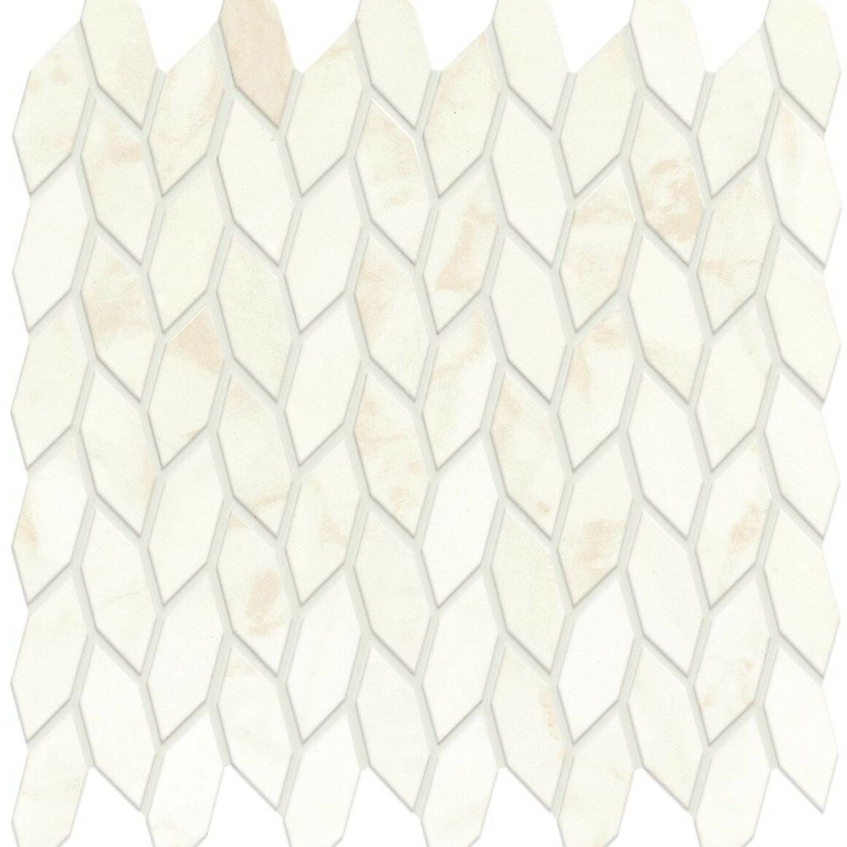 Calacatta Delicato Twist Satin Mosaic | Tile Space gallery detail image
