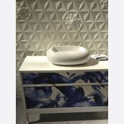 White Frozen Flower Ceramic Wall Tile gallery detail image