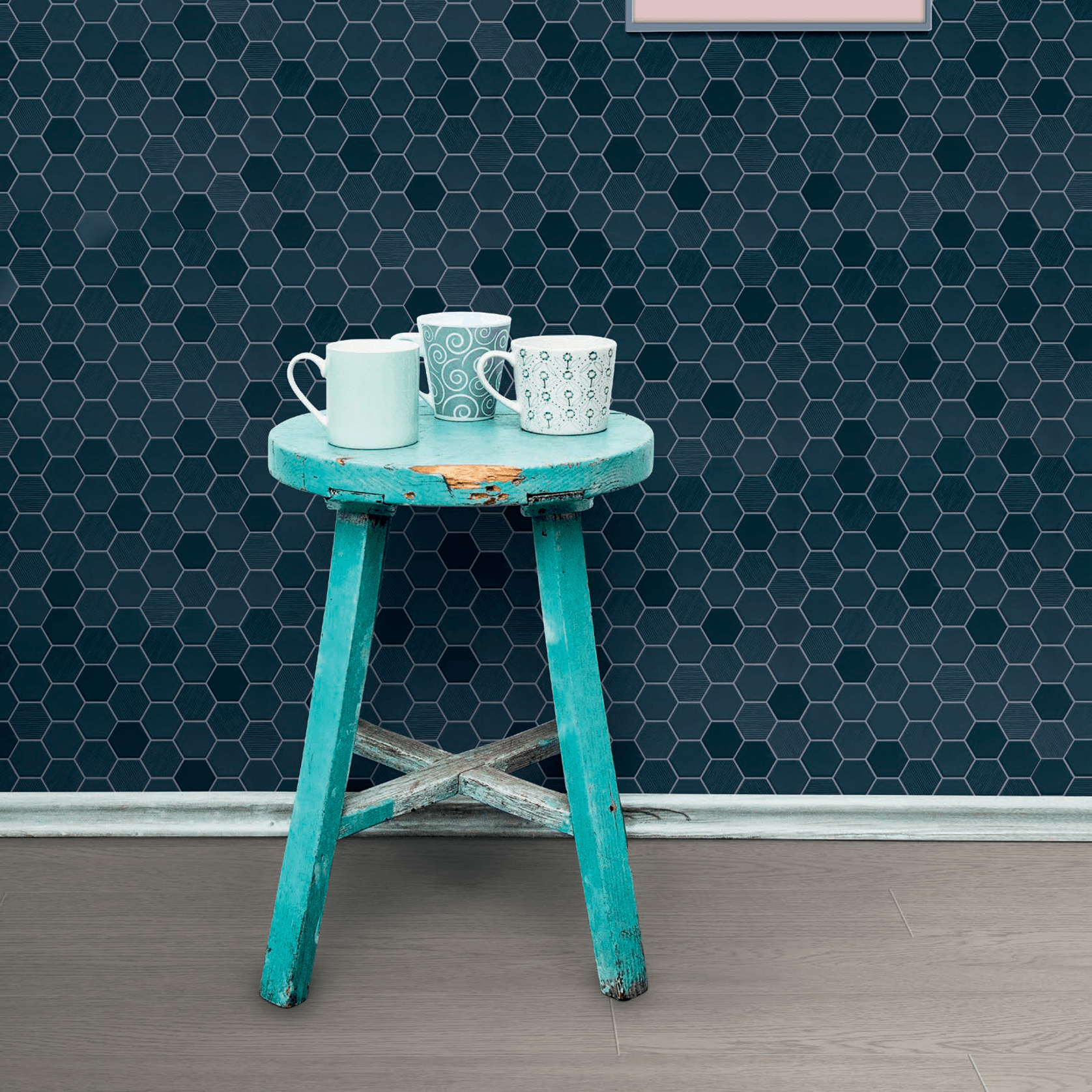 Beton Still Hex Mosaic Tiles gallery detail image