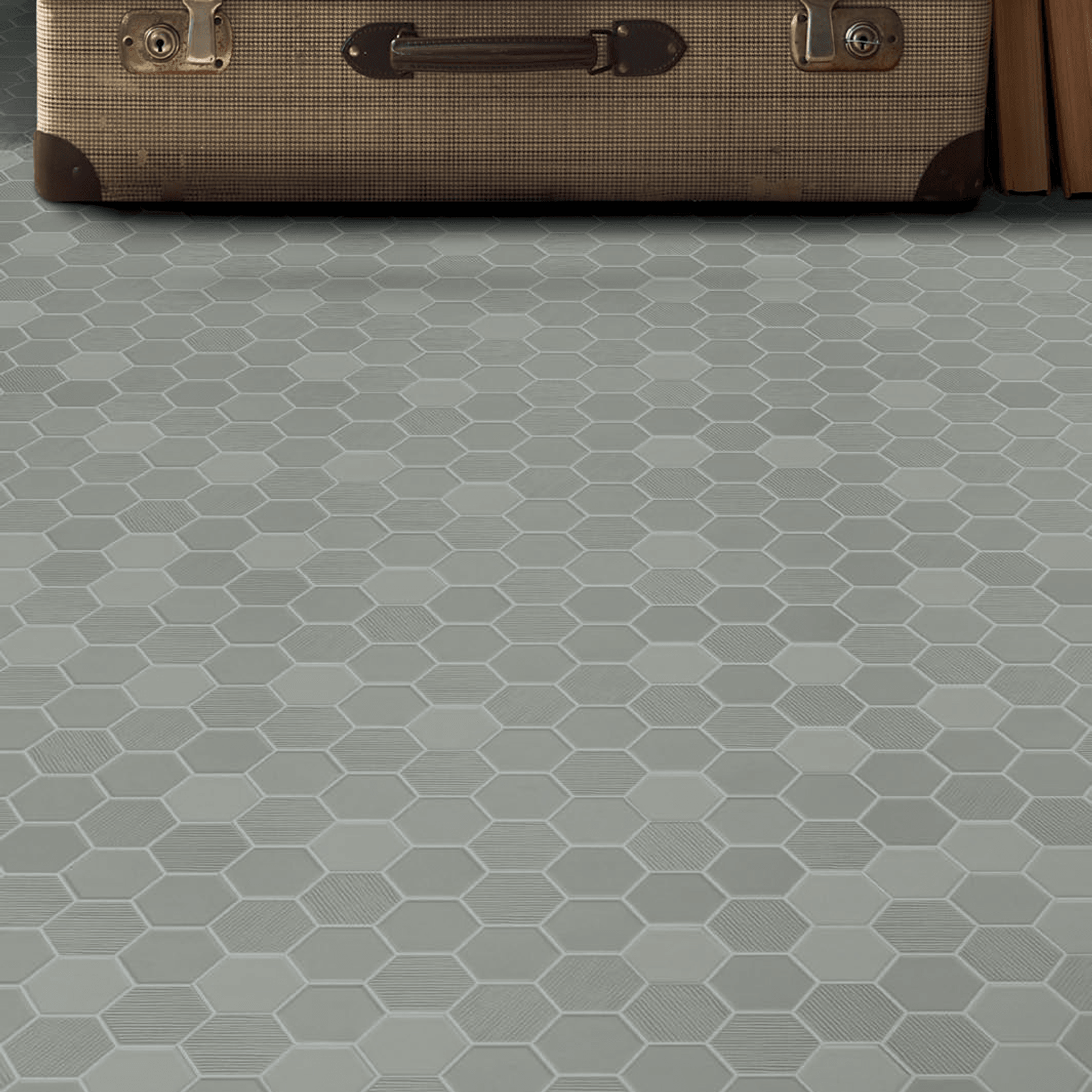 Beton Still Hex Mosaic Tiles gallery detail image
