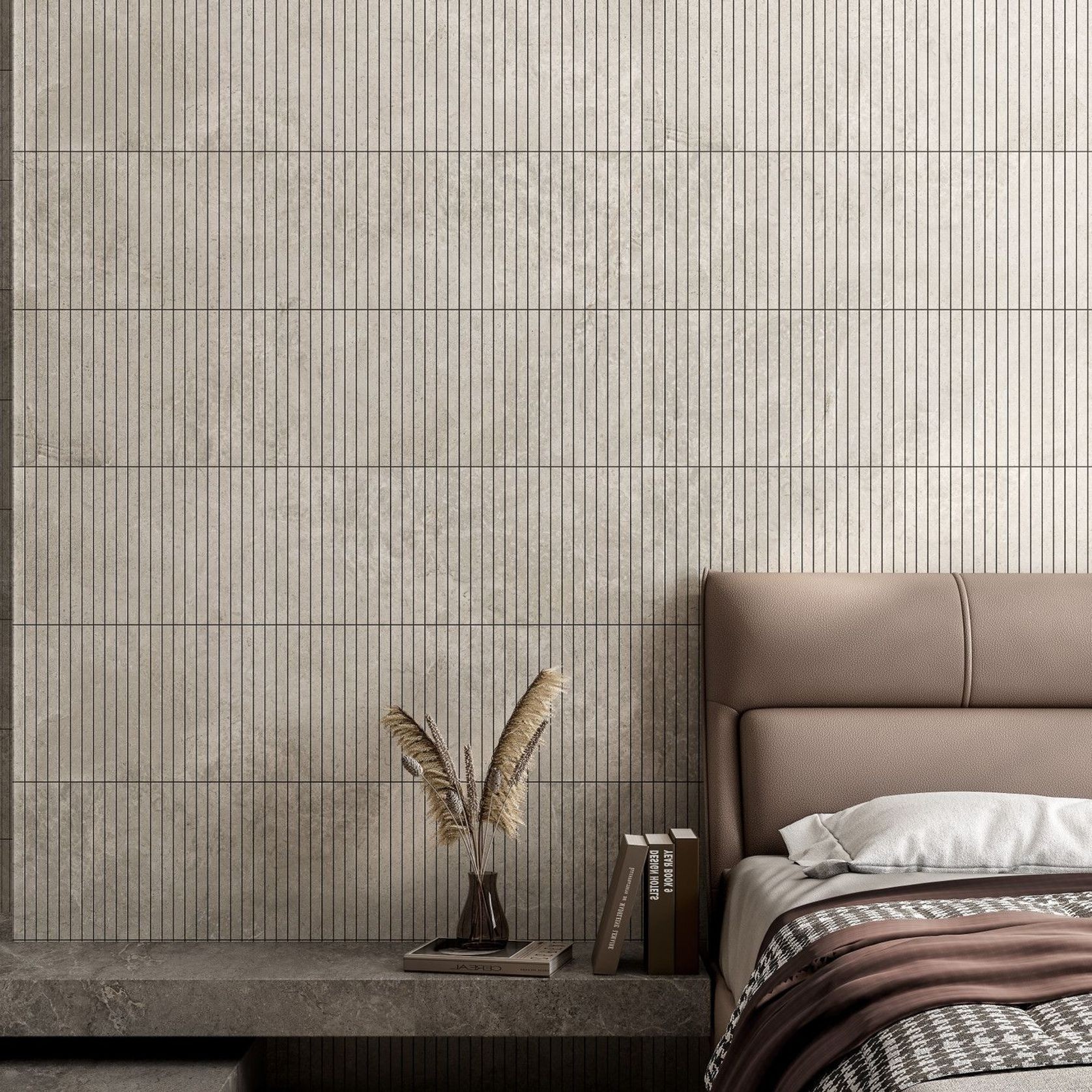 Arctic Tundra Ivory Matt Stick Mosaic 20x300mm gallery detail image