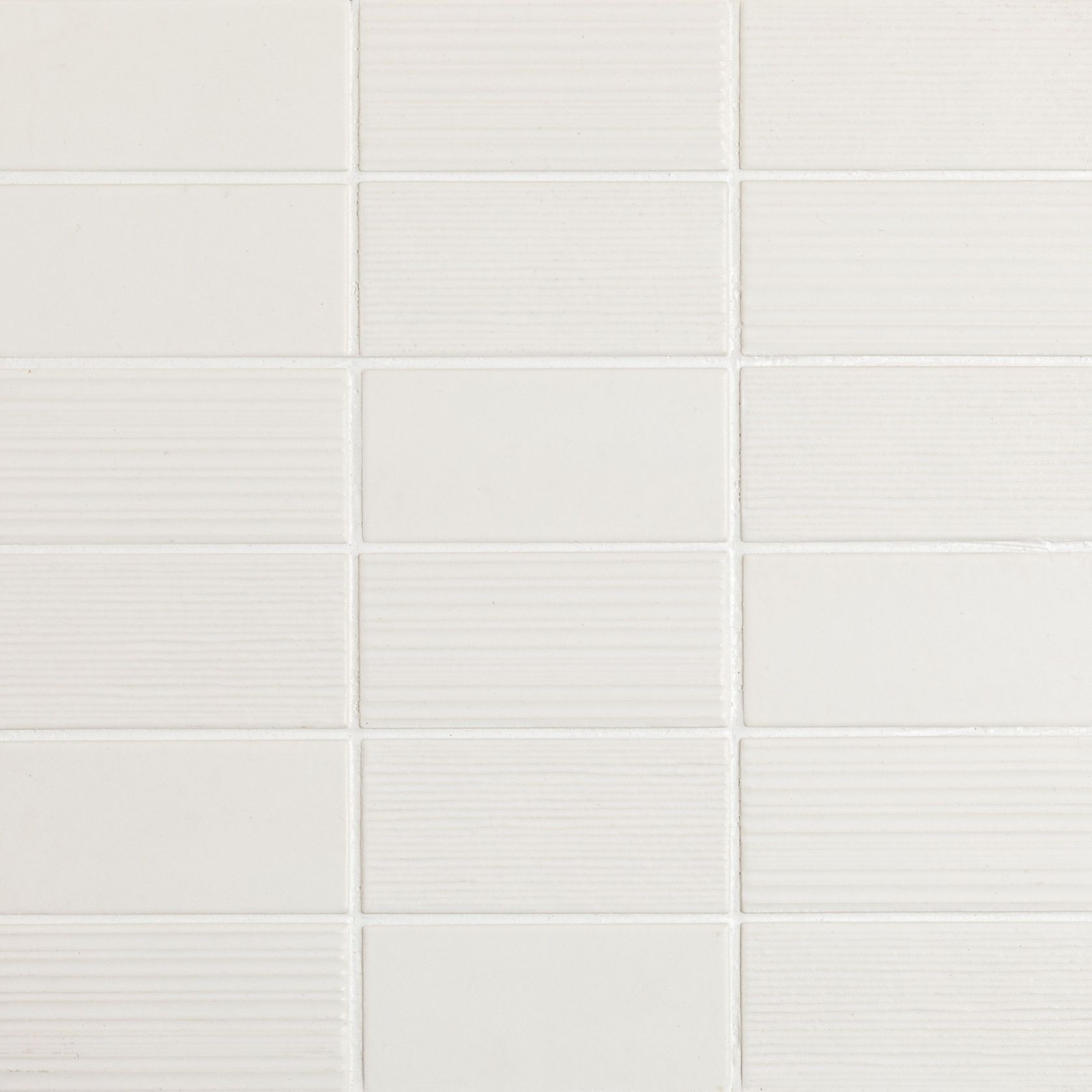 Maze White Mosaic Tile gallery detail image