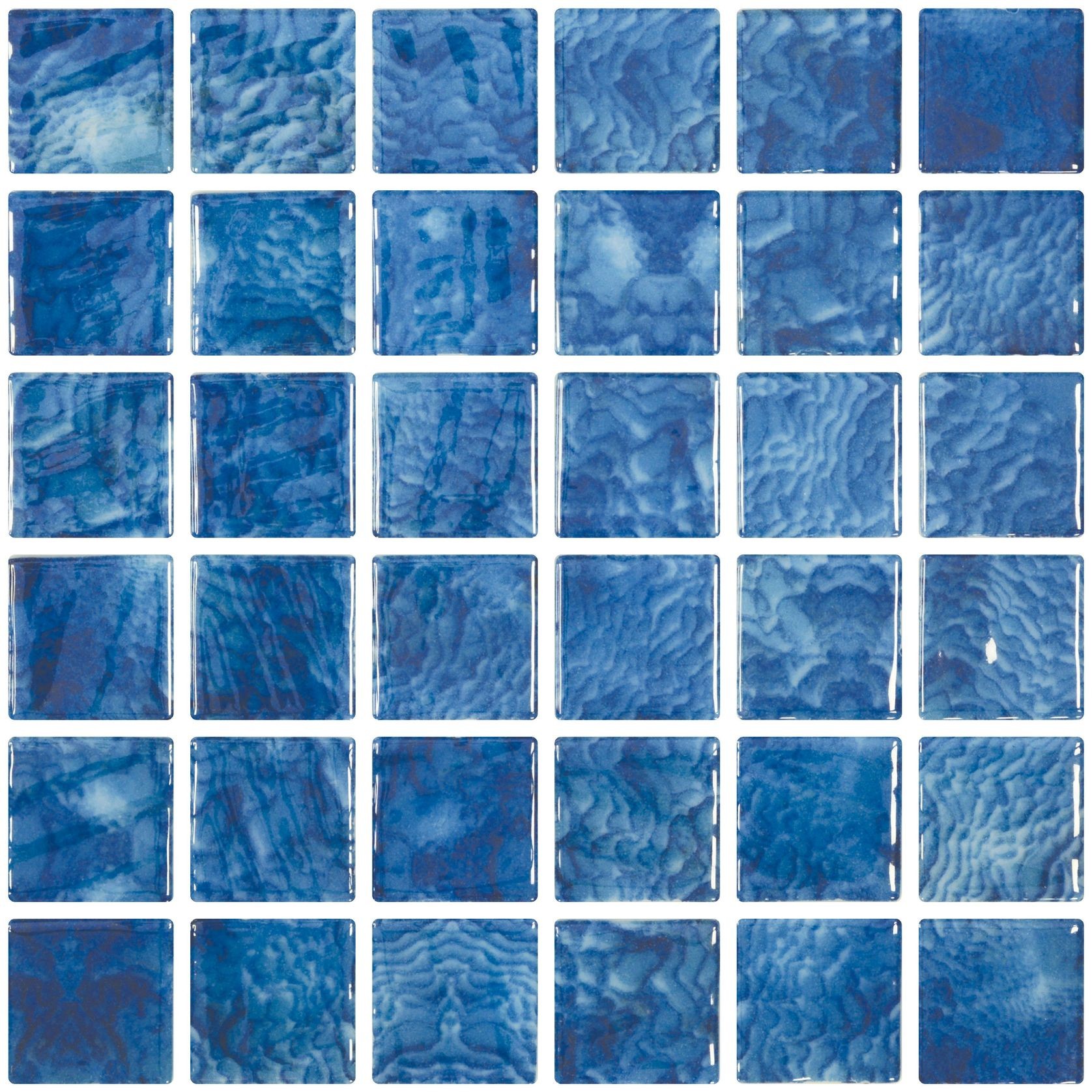 Penta Arrecife Blue, Glass Mosaic gallery detail image