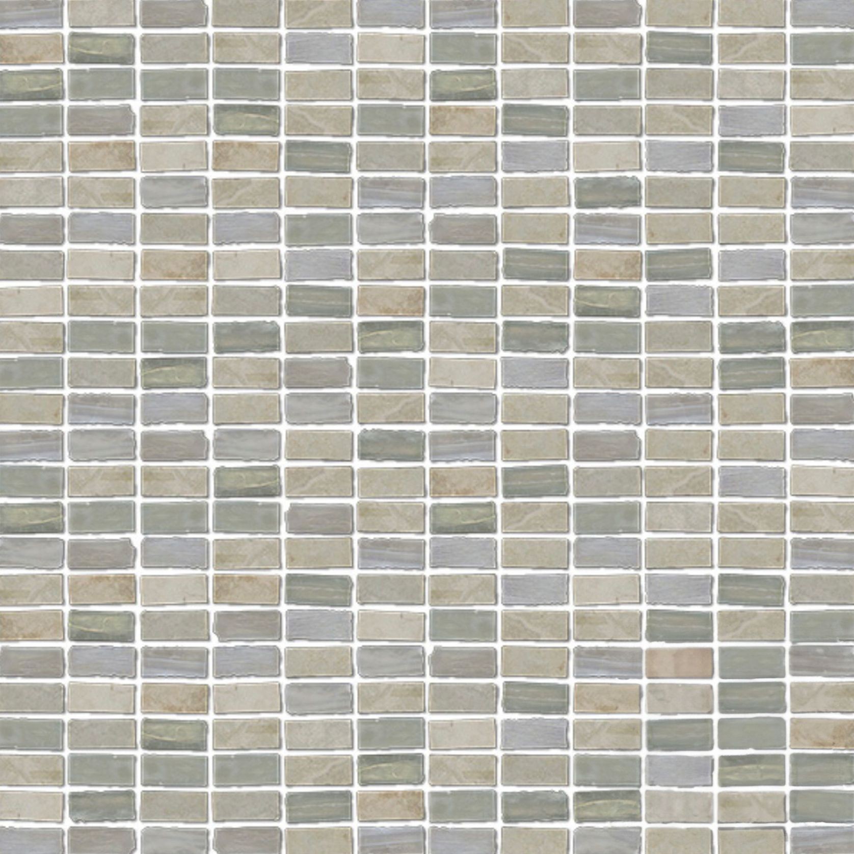 Boheme Grey Glass & Slate Mosaic gallery detail image