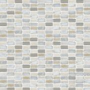 Boheme White Glass & Slate Mosaic gallery detail image