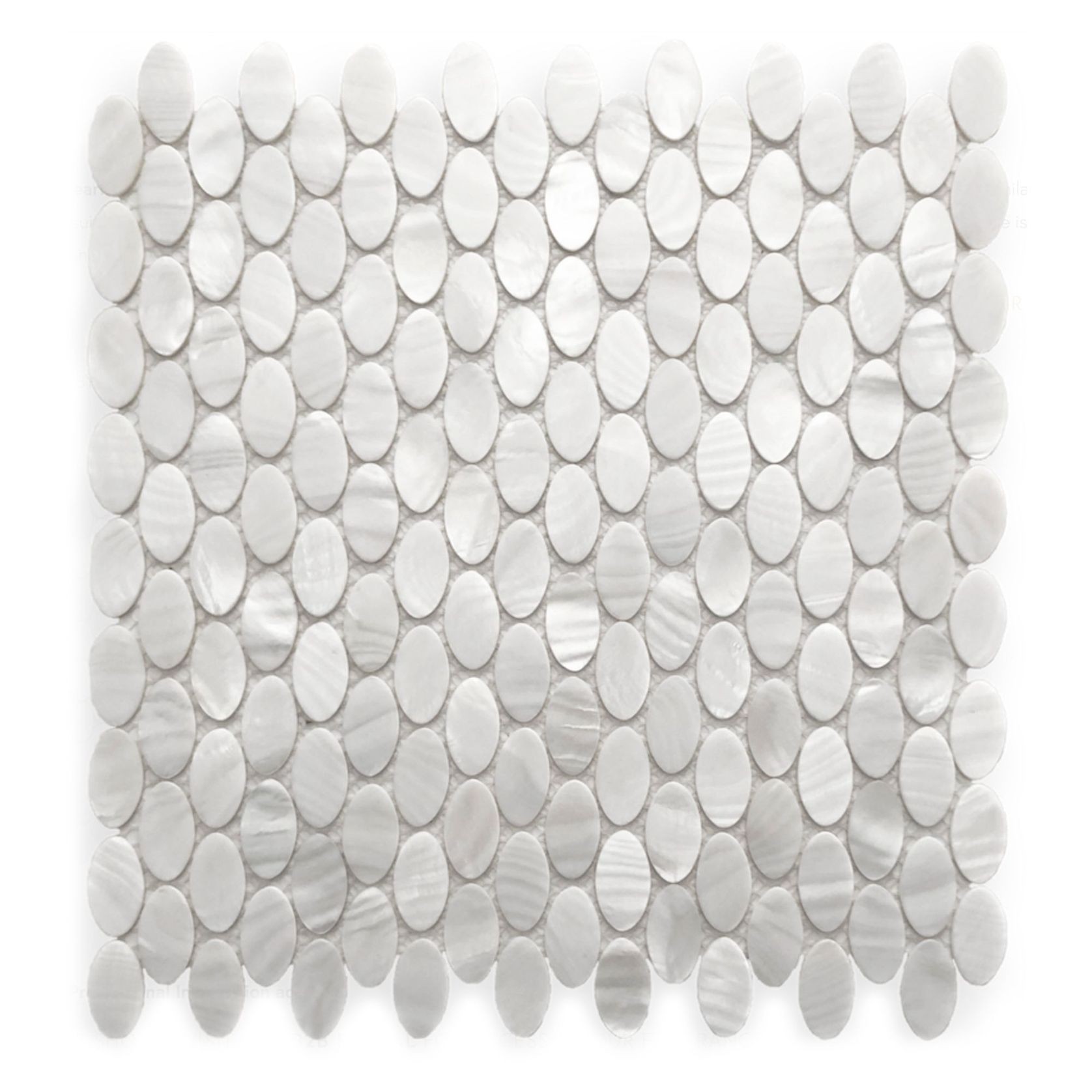 Mother Of Pearl Mosaic Bianco Oval gallery detail image