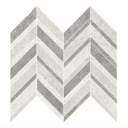 Arctic Tundra Mix Matt Herringbone Mosaic gallery detail image