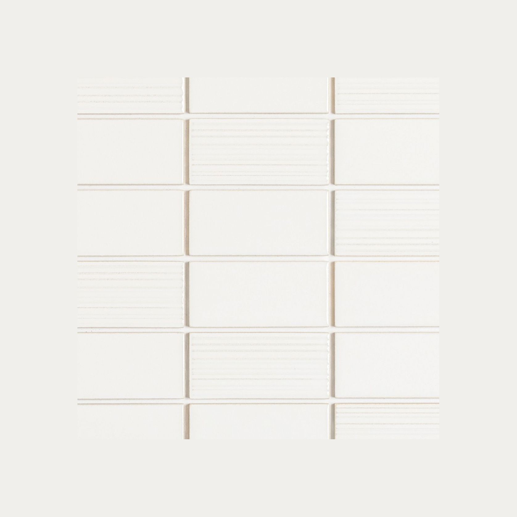 Maze White Mosaic Tile gallery detail image