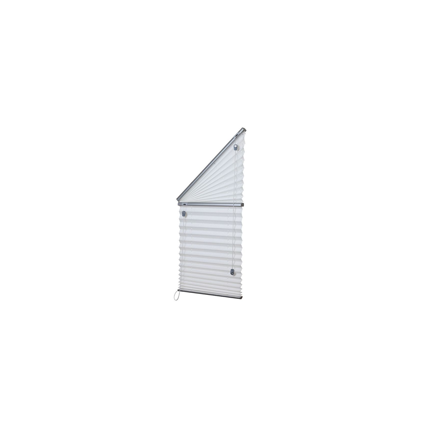 Triangle Fan Top with Blind Under | Pleated Blinds gallery detail image