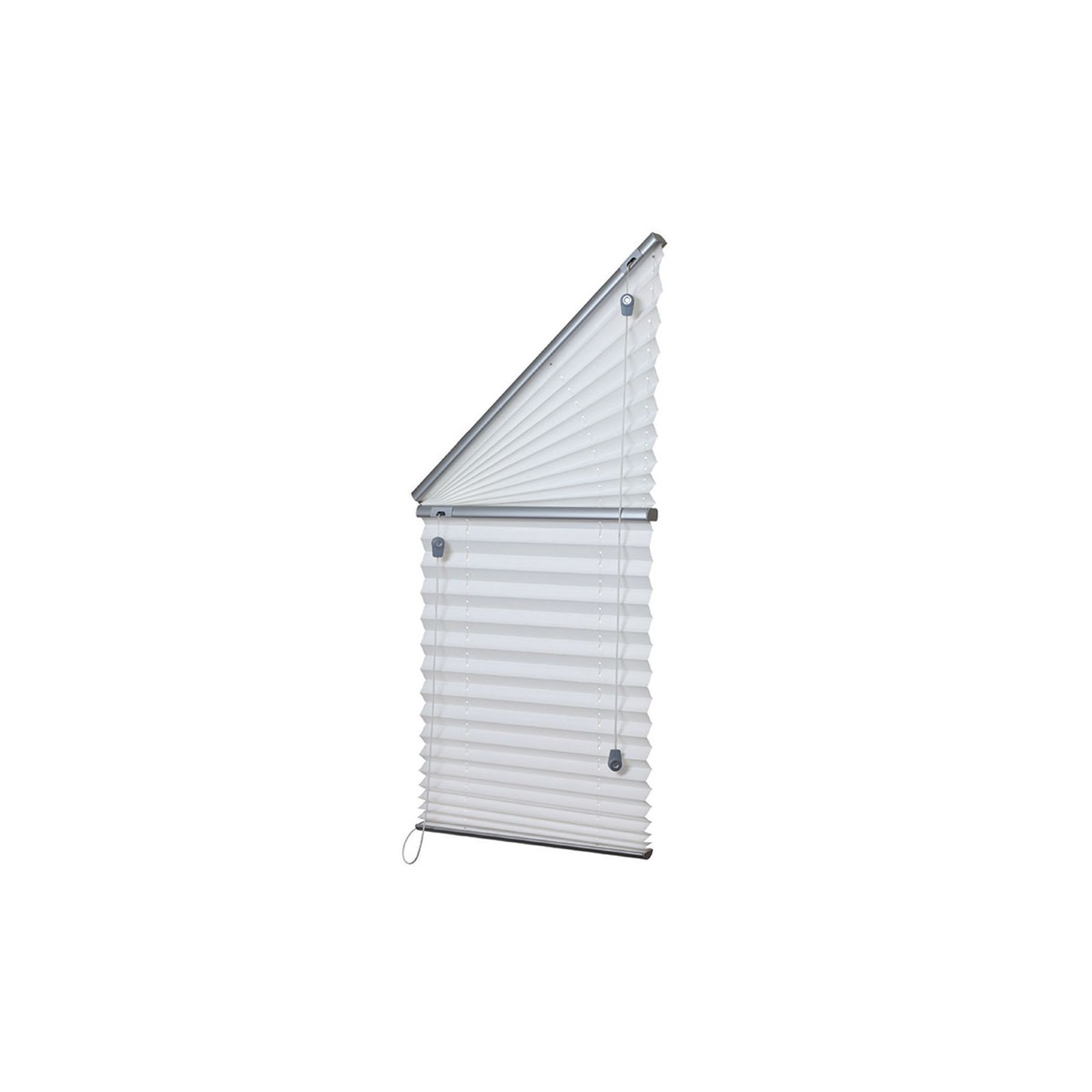 Triangle Fan Top with Blind Under | Pleated Blinds gallery detail image