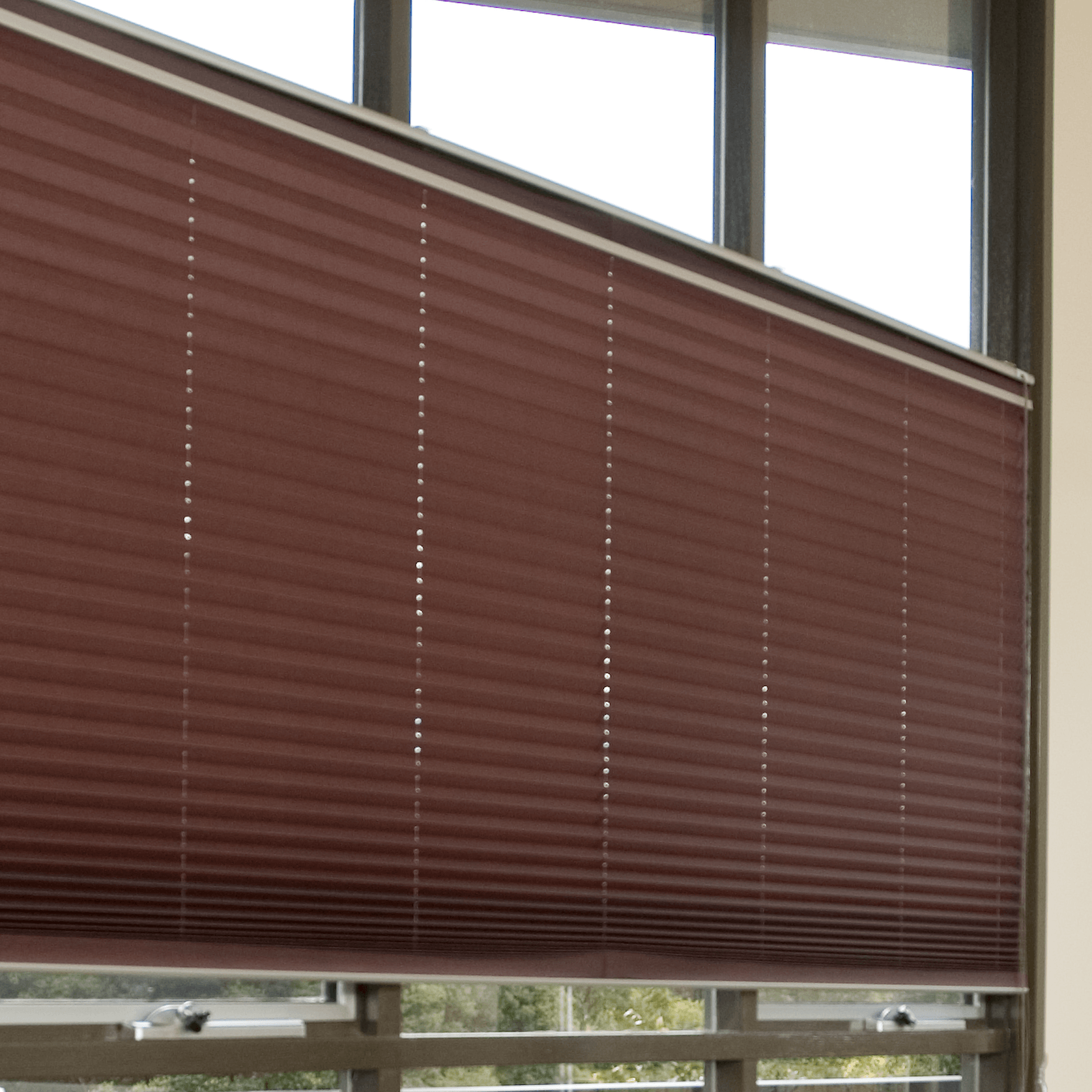 Triangle Horizontal Top Pleated Blind | Pleated Blinds gallery detail image