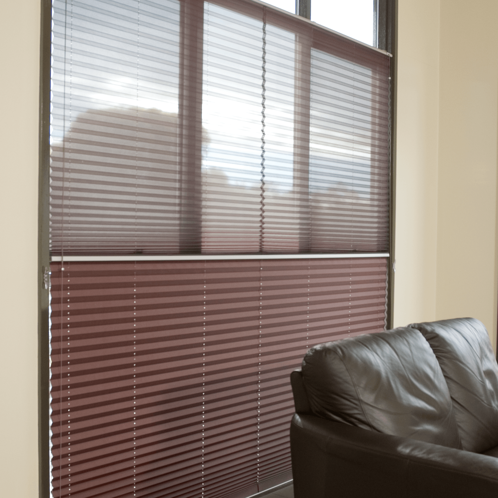 Triangle Horizontal Top Pleated Blind | Pleated Blinds gallery detail image