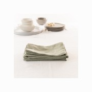100% French Flax Linen Napkin- Set of 4 Sage gallery detail image