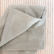 100% French Flax Linen Napkin- Set of 4 Sage gallery detail image
